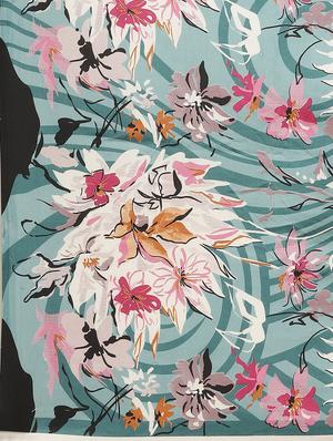 floral printed saree with blouse - 17563013 - Standard Image - 4