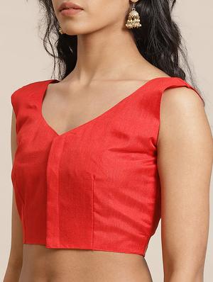 bandhani printed saree with blouse - 17563026 - Standard Image - 3