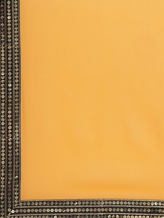solid bordered saree with blouse - 17563030 - Zoom Image - 4