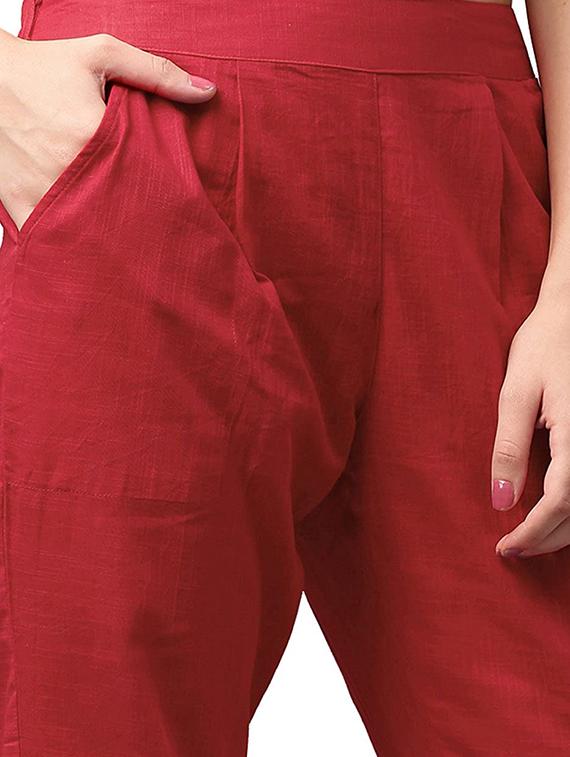 mid rise pleated trouser - 17563051 - Zoom Image - 4