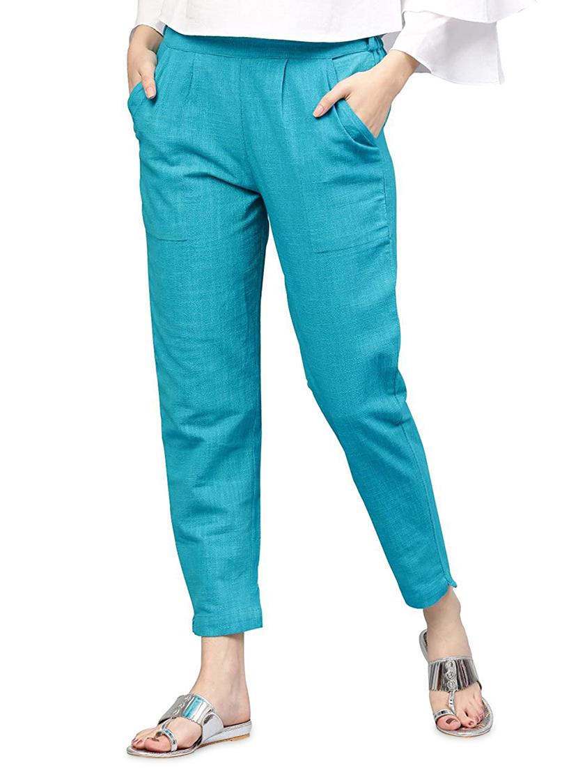mid rise pleated trouser - 17563052 - Zoom Image - 1