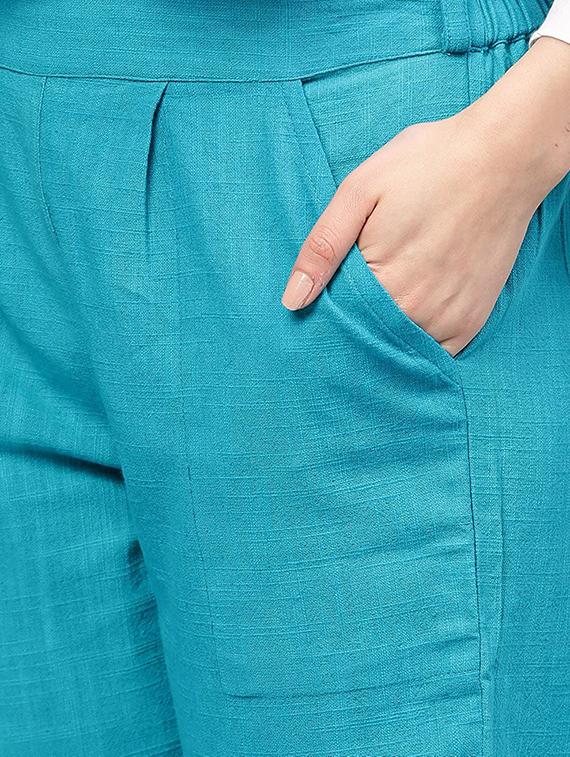 mid rise pleated trouser - 17563052 - Zoom Image - 4