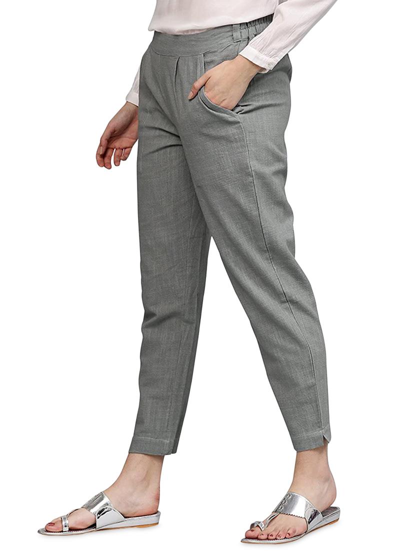 mid rise pleated trouser - 17563054 - Zoom Image - 2