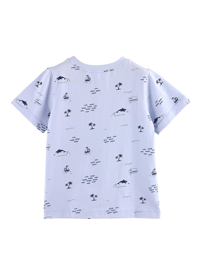 round neck printed tee - 17563072 - Zoom Image - 2