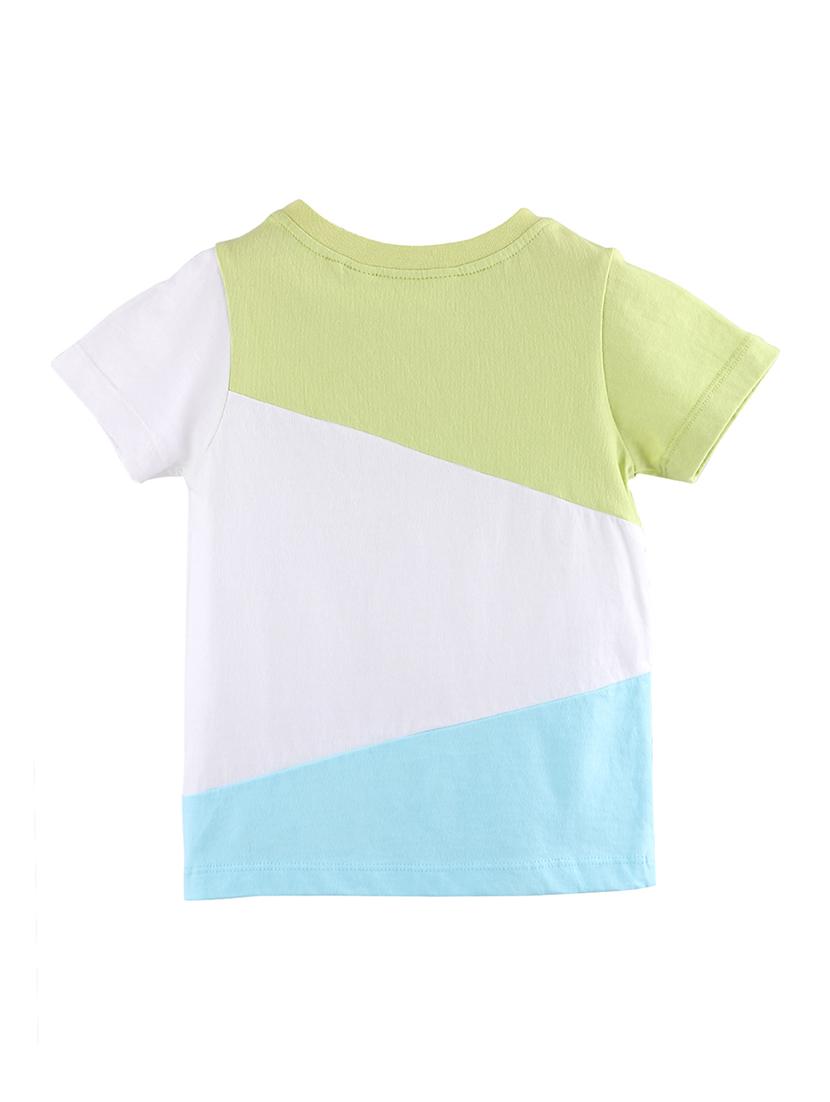 round neck color block t-shirt - 17563074 - Zoom Image - 2