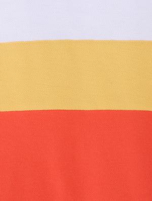 round neck color block t-shirt - 17563075 - Standard Image - 3