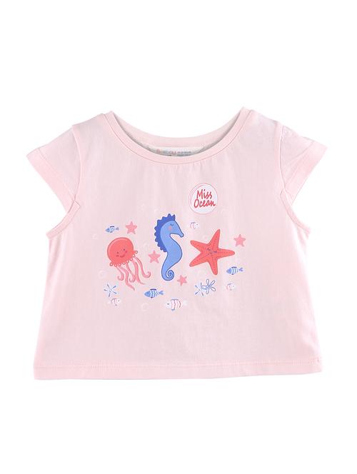 round neck printed t-shirt - 17563076 - Standard Image - 1
