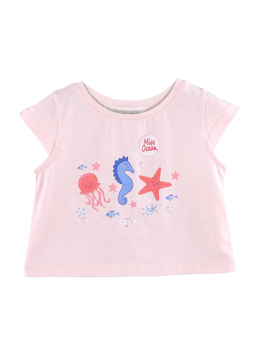round neck printed t-shirt - 17563076 - Zoom Image - 1