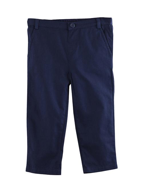 navy blue cotton chinos trouser - 17563077 - Standard Image - 1