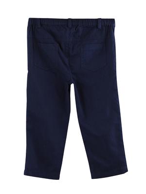 navy blue cotton chinos trouser - 17563077 - Standard Image - 2