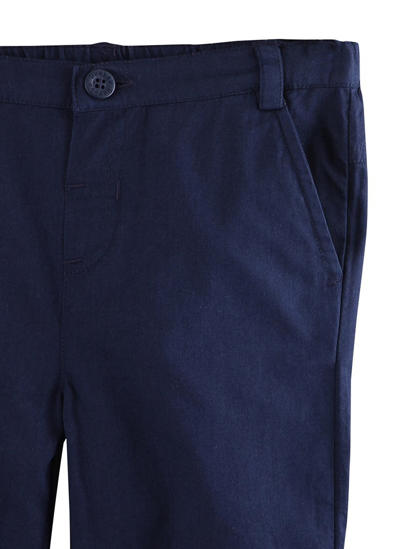 navy blue cotton chinos trouser - 17563077 - Zoom Image - 3