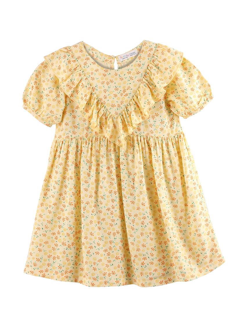 yellow floral frock - 17563078 - Zoom Image - 1