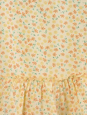 yellow viscose regular top - 17563099 - Standard Image - 3