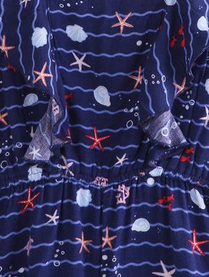 blue viscose playsuits twin sets & jump suit - 17563101 - Standard Image - 3