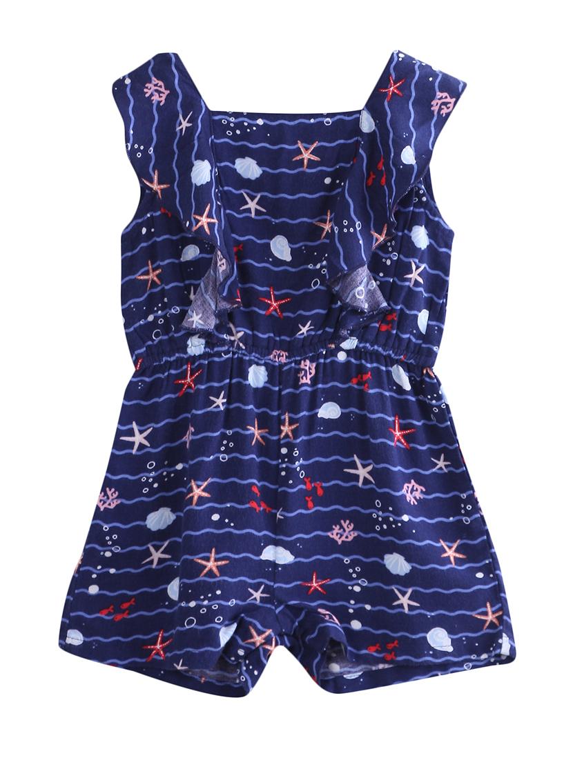 blue viscose playsuits twin sets & jump suit - 17563101 - Zoom Image - 1