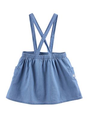 blue cotton flared skirt - 17563127 - Standard Image - 2
