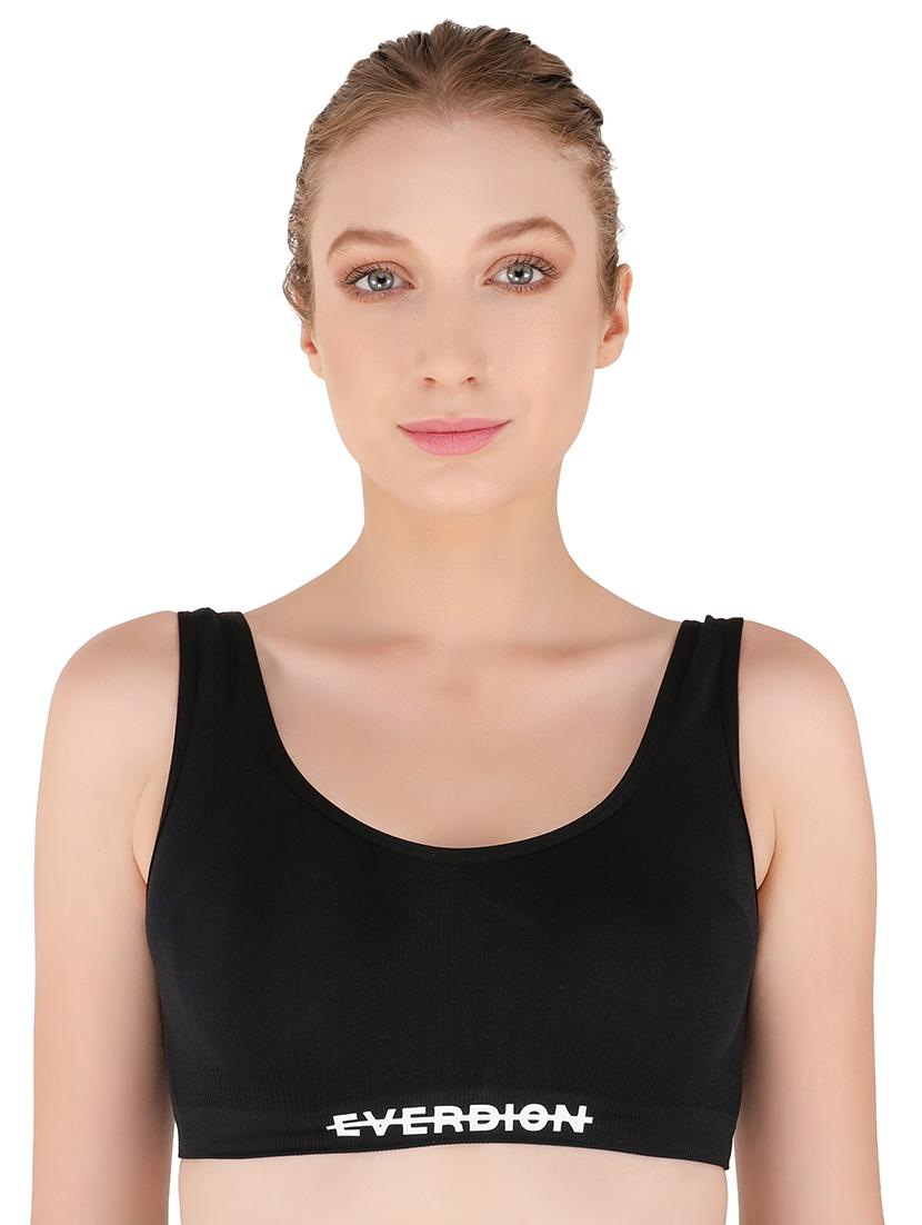 black nylon sports bra - 17563128 - Zoom Image - 1