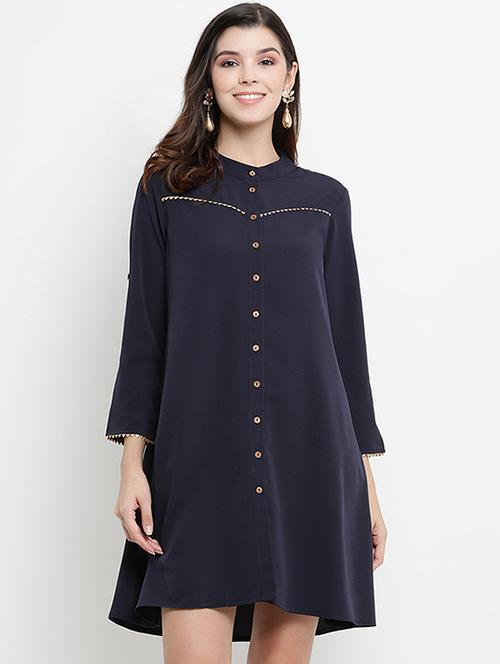 button up shirt dress - 17563141 - Standard Image - 1