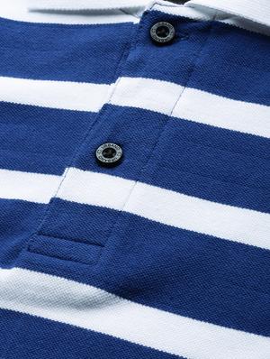 blue striped polo t-shirt - 17563186 - Standard Image - 5