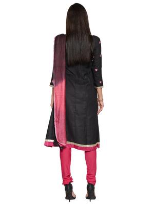 embroidered unstitched churidar suit - 17563200 - Standard Image - 2