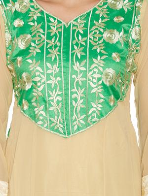 embroidered unstitched churidar suit - 17563204 - Standard Image - 4