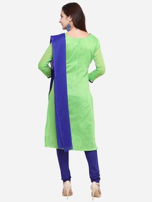 embroidered unstitched churidar suit - 17563221 - Standard Image - 3