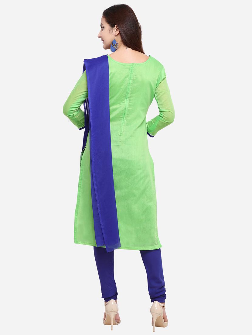 embroidered unstitched churidar suit - 17563221 - Zoom Image - 3