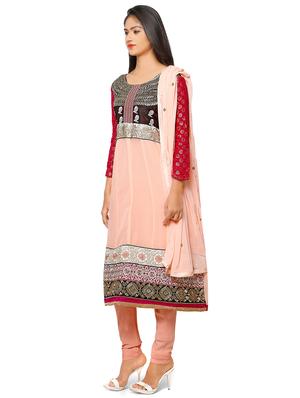 embroidered unstitched churidar suit - 17563238 - Standard Image - 2