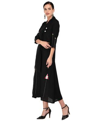 embroidered a-line ethnic dress - 17563285 - Standard Image - 2