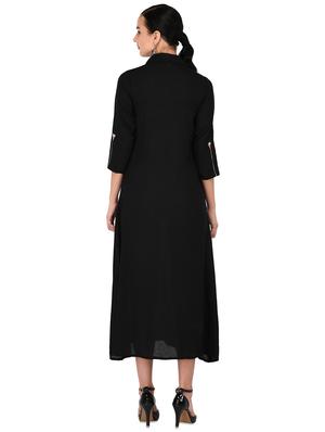 embroidered a-line ethnic dress - 17563285 - Standard Image - 3