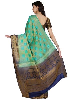 zari banarasi saree with blouse - 17563298 - Standard Image - 2