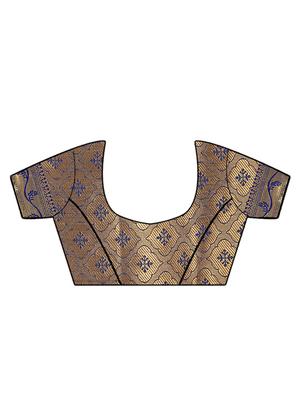 zari banarasi saree with blouse - 17563298 - Standard Image - 3