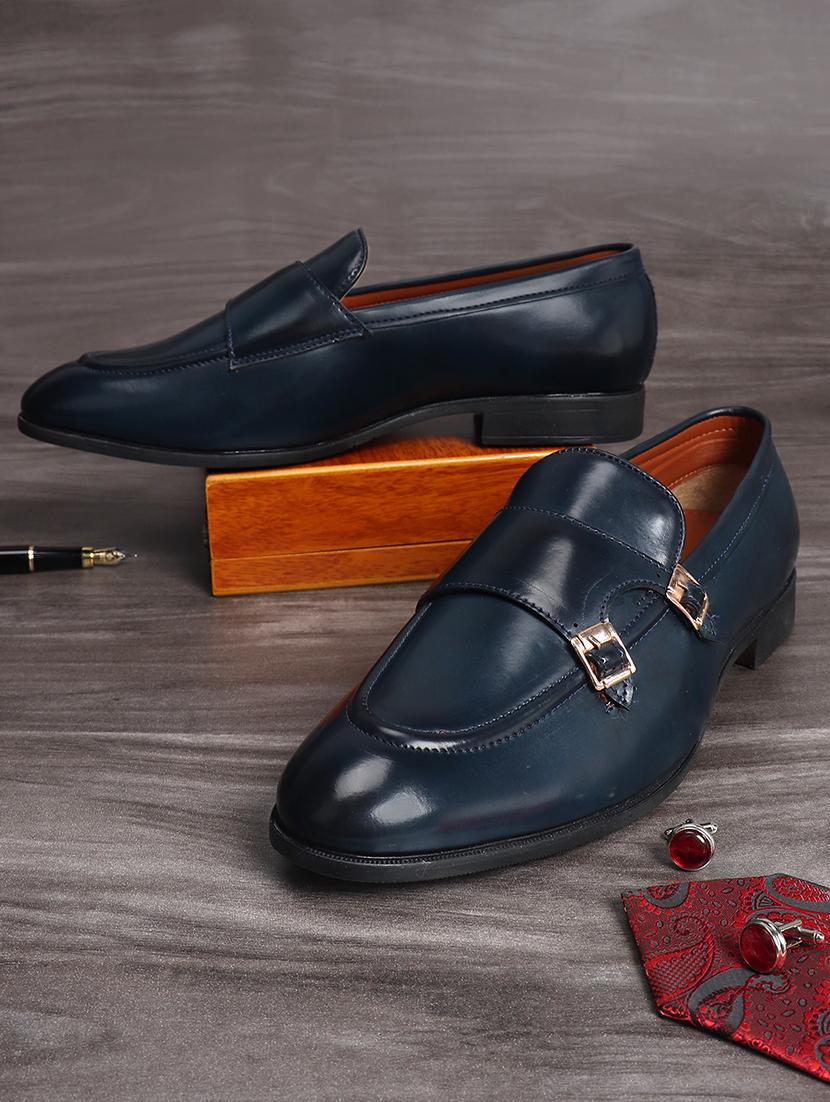blue patent leather slip on loafers - 17563335 - Zoom Image - 1