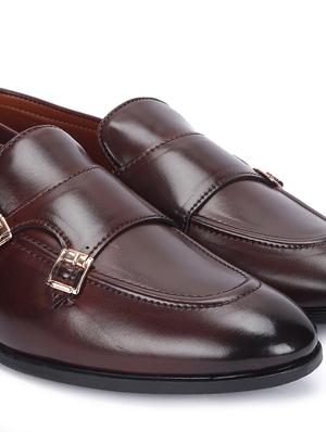 brown patent leather slip on loafers - 17563336 - Standard Image - 5