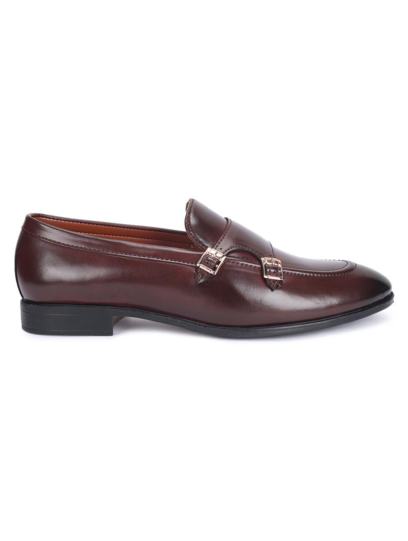 brown patent leather slip on loafers - 17563336 - Zoom Image - 3