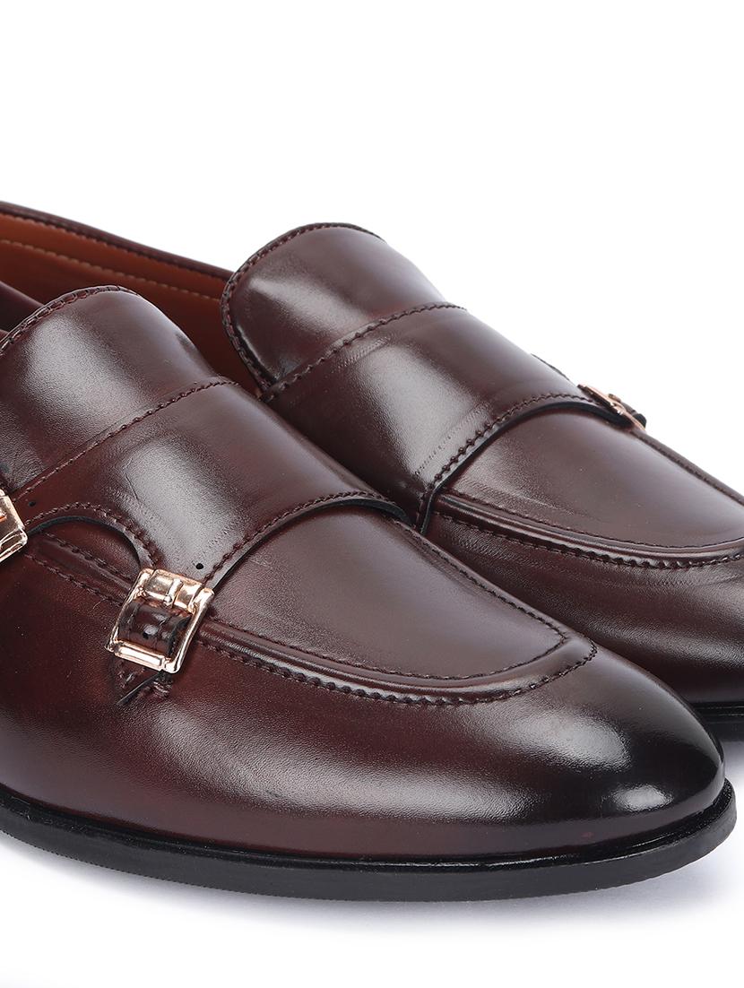 brown patent leather slip on loafers - 17563336 - Zoom Image - 5