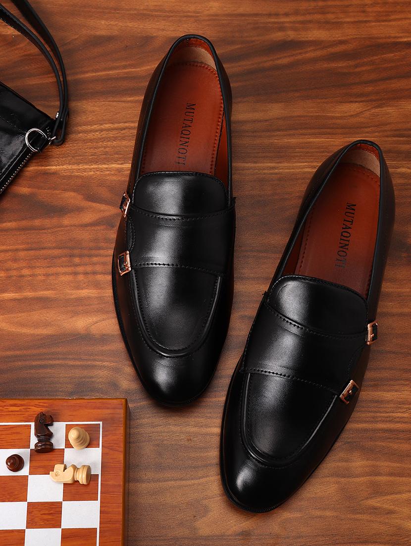 black patent leather slip on loafers - 17563338 - Zoom Image - 1