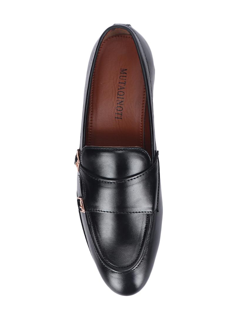 black patent leather slip on loafers - 17563338 - Zoom Image - 4