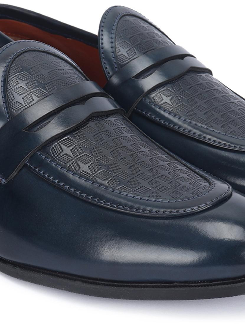 blue patent leather slip on loafers - 17563339 - Zoom Image - 5