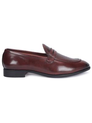 brown patent leather slip on loafers - 17563340 - Standard Image - 3