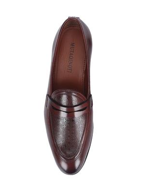 brown patent leather slip on loafers - 17563340 - Standard Image - 4