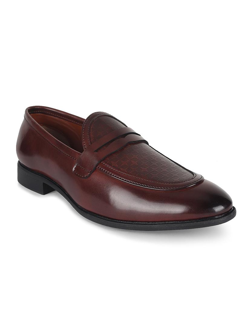 brown patent leather slip on loafers - 17563340 - Zoom Image - 2
