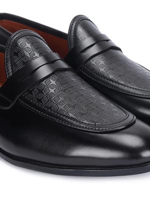 black patent leather slip on loafers - 17563342 - Standard Image - 5