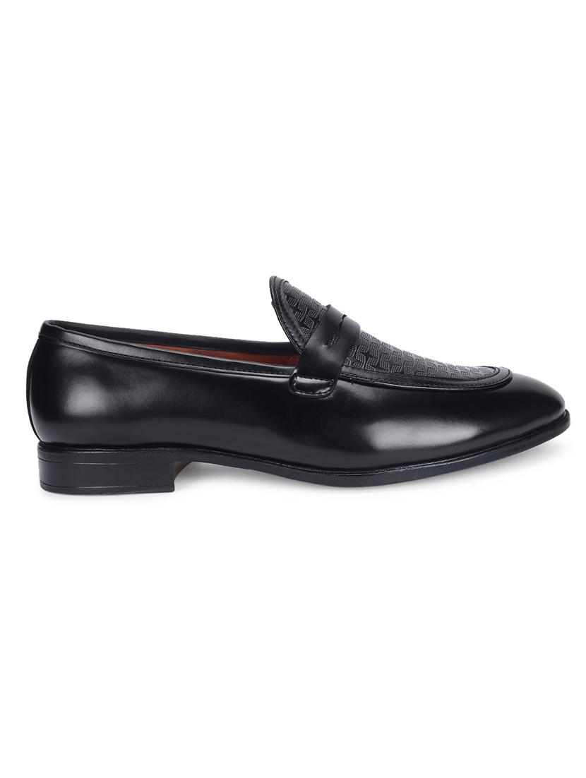 black patent leather slip on loafers - 17563342 - Zoom Image - 3