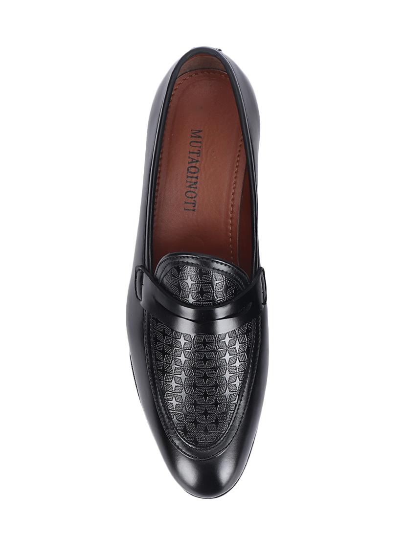 black patent leather slip on loafers - 17563342 - Zoom Image - 4