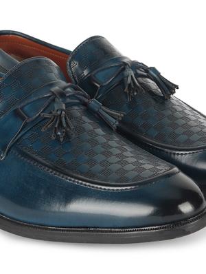 blue patent leather slip on loafers - 17563346 - Standard Image - 5