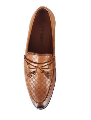 tan patent leather slip on loafers - 17563348 - Standard Image - 4