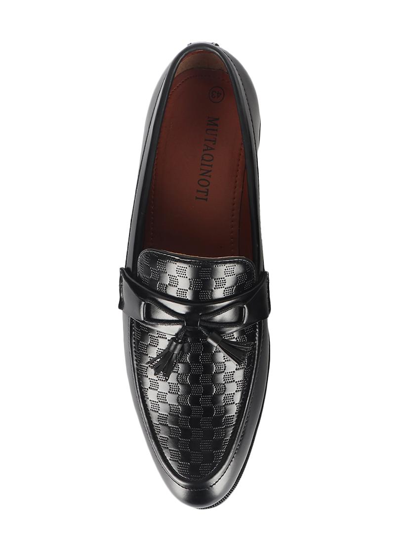 black patent leather slip on loafers - 17563349 - Zoom Image - 4