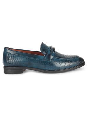 blue patent leather slip on loafers - 17563350 - Standard Image - 3