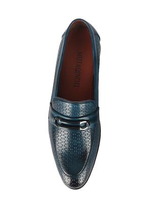 blue patent leather slip on loafers - 17563350 - Standard Image - 4